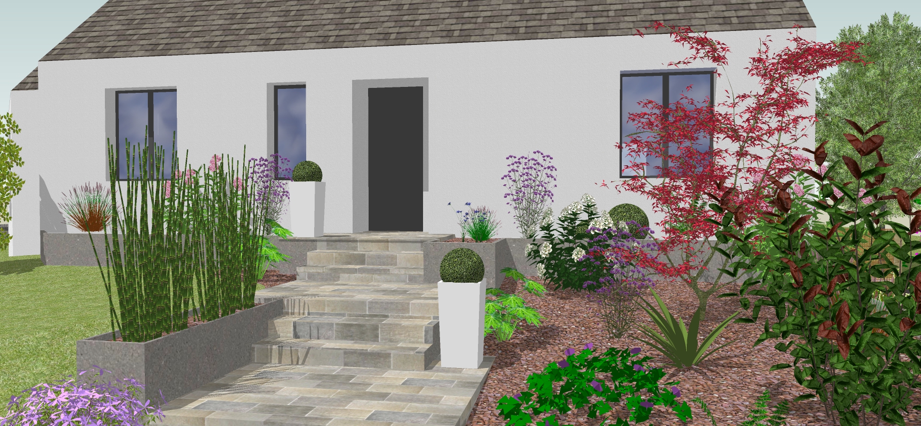 Vue 3d plan de jardin 35